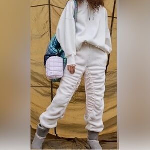 Free People Sundown Fleece Pants  BNWOT Sz S